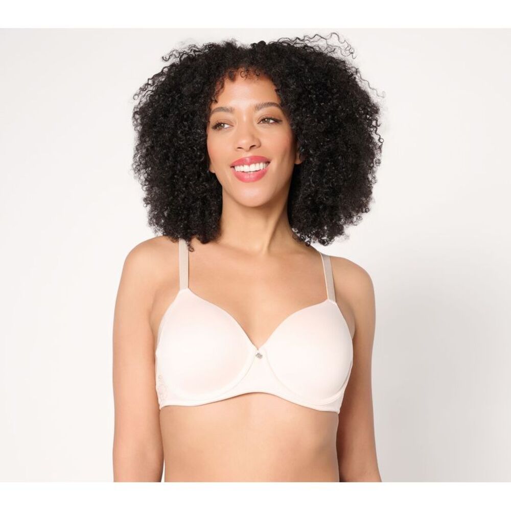 Breezies Women's Bra Sz 40DD Radiant Lace Underwire T-Shirt White